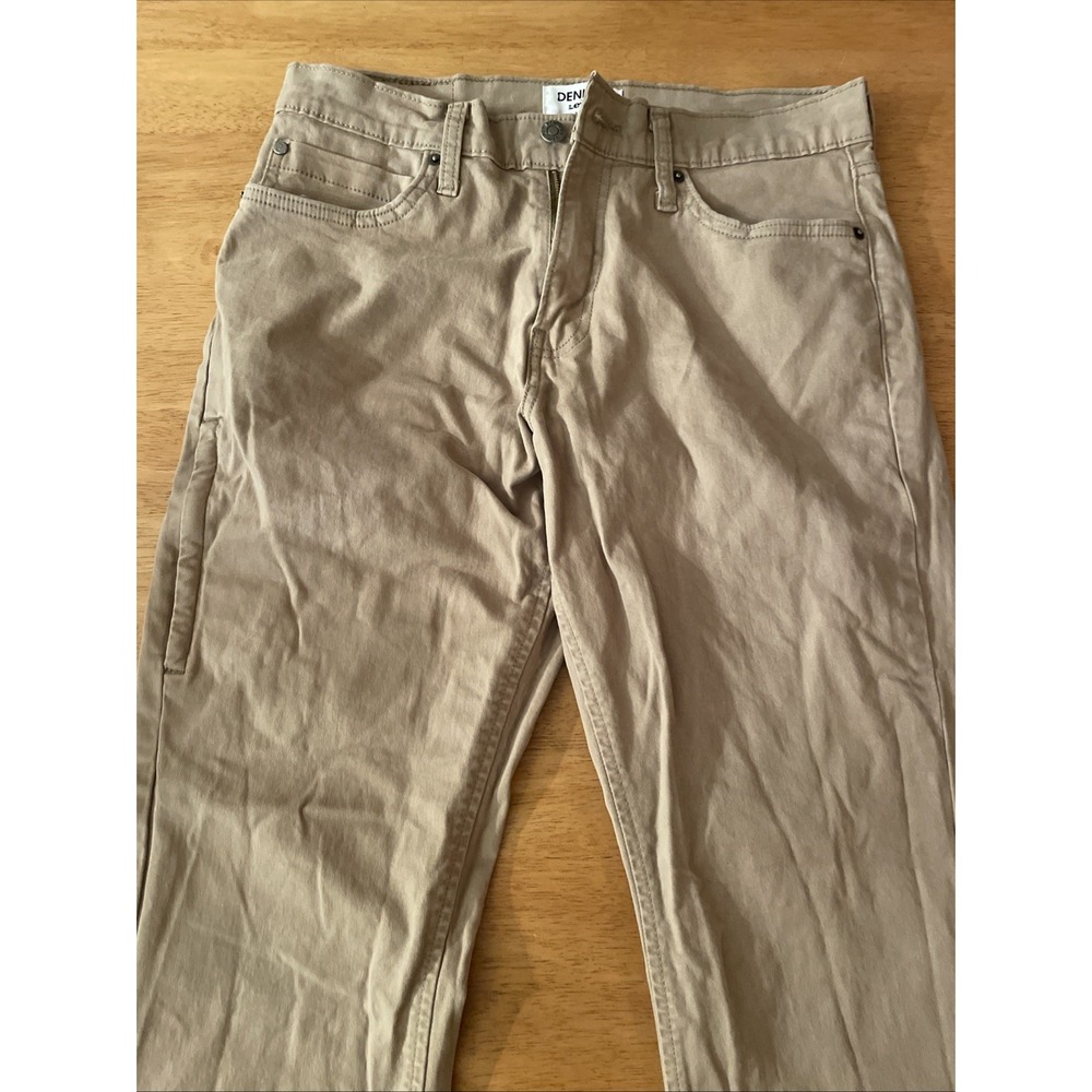 Denizen Levi's 231 Athletic 30 X 30 Tan Men's Pants Side Zipper Tan